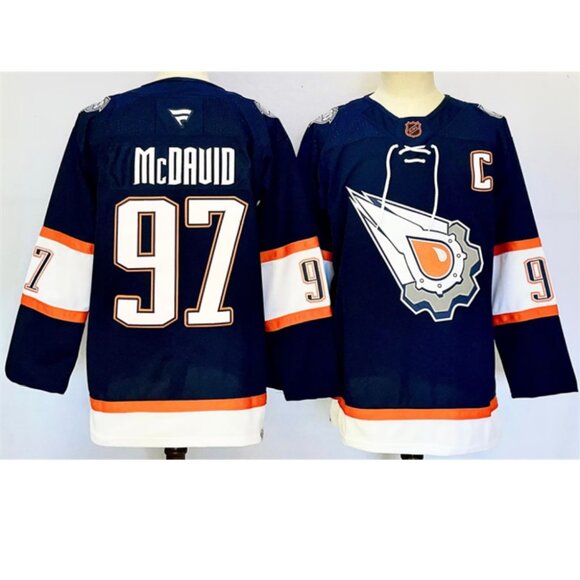 Mens Connor McDavid Navy Stitched Jersey